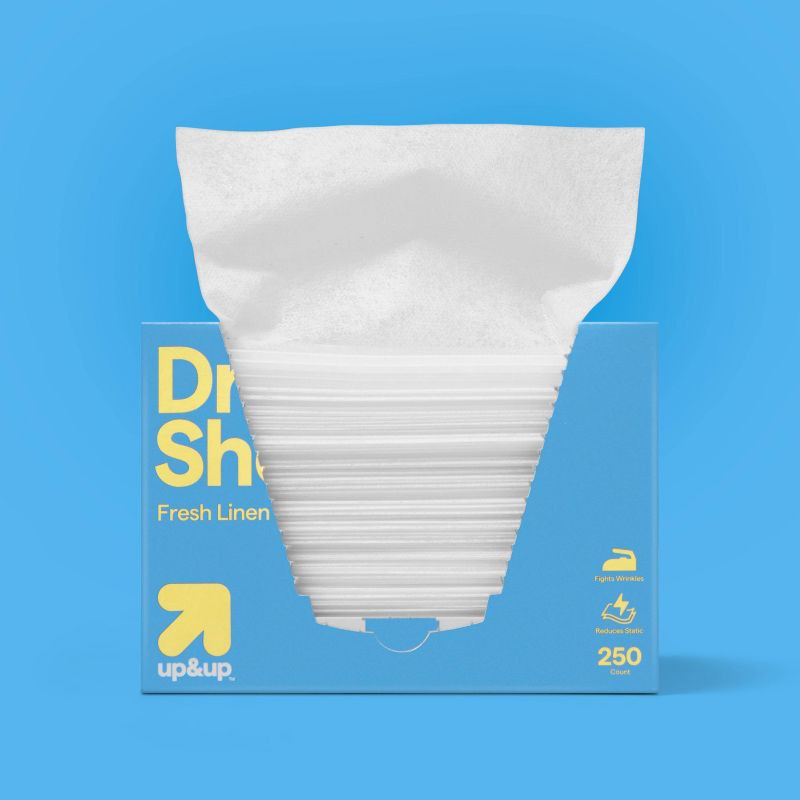 slide 2 of 3, Dryer Sheets Fresh Linen - 250ct - up&up™, 250 ct