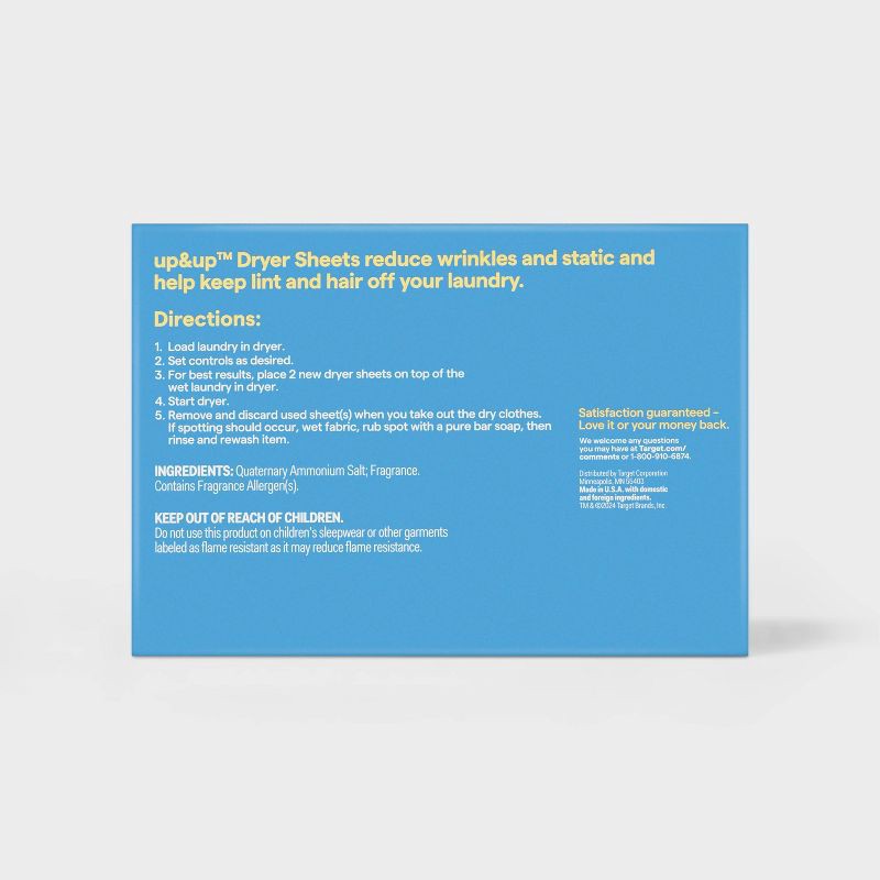 slide 3 of 3, Dryer Sheets Fresh Linen - 250ct - up&up™, 250 ct