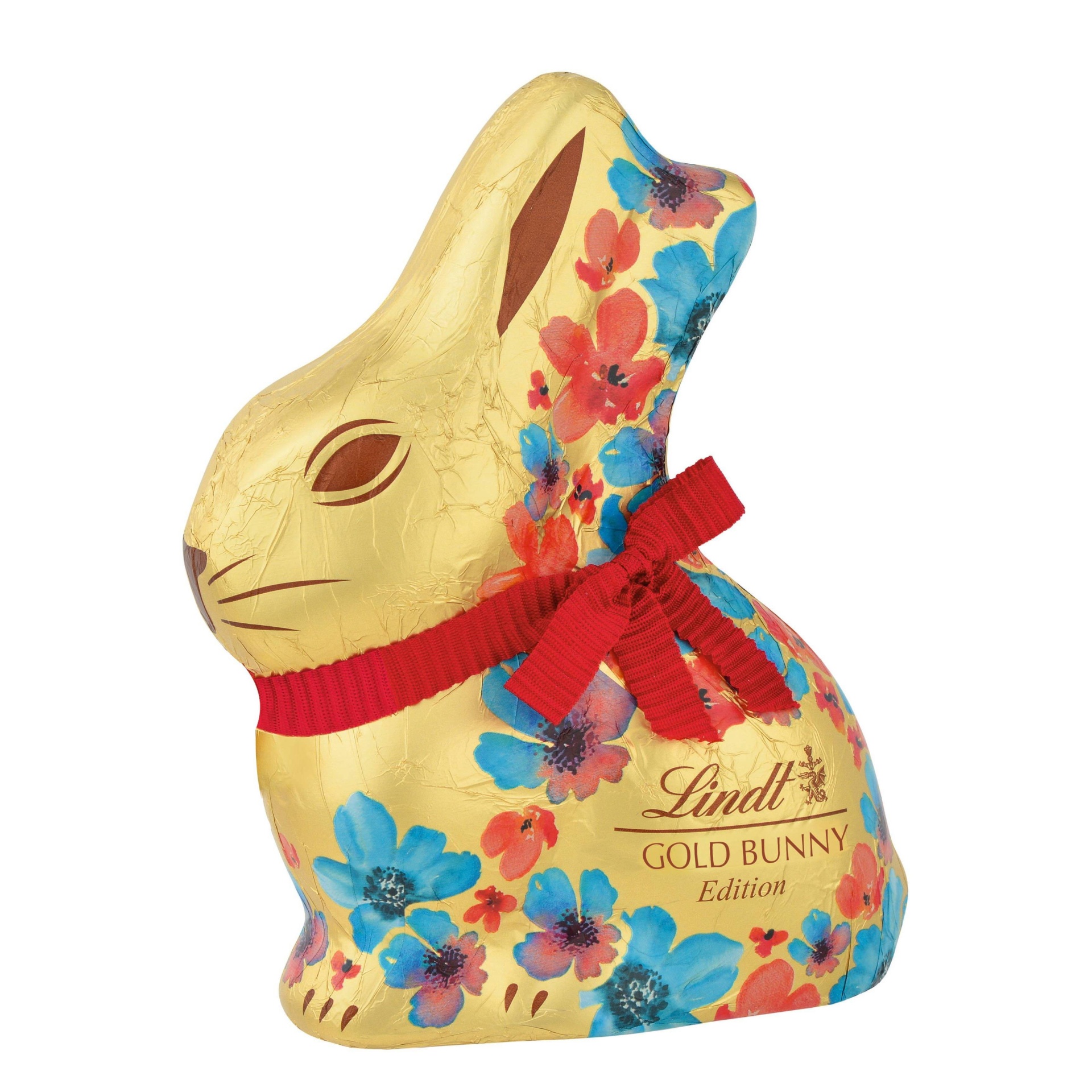 slide 1 of 8, Lindt Easter Floral Gold Bunny - 3.5oz (Styles May Vary), 3.5 oz