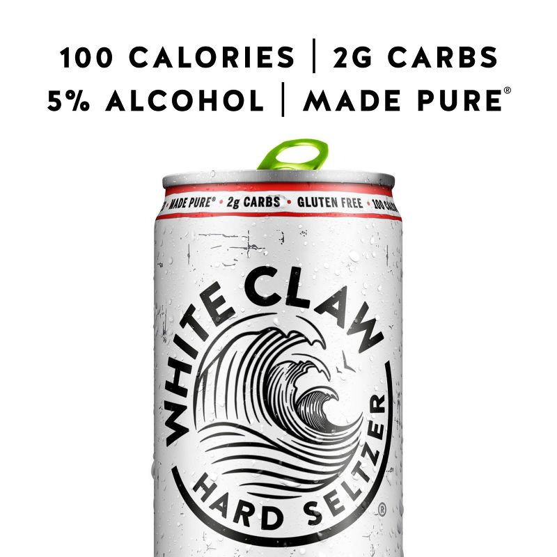 slide 2 of 6, White Claw Hard Seltzer Variety Pack No. 2 - 12pk/12 fl oz Slim Cans, 2 x 12 ct, 12 fl oz