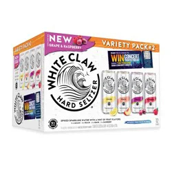 White Claw Hard Seltzer Variety Pack No. 2 - 12pk/12 fl oz Slim Cans