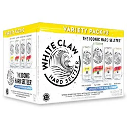 White Claw Hard Seltzer Variety Pack No. 2 - 12pk/12 fl oz Slim Cans