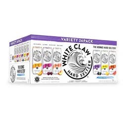 White Claw Hard Seltzer Variety Pack - 24pk/12 fl oz Slim Cans