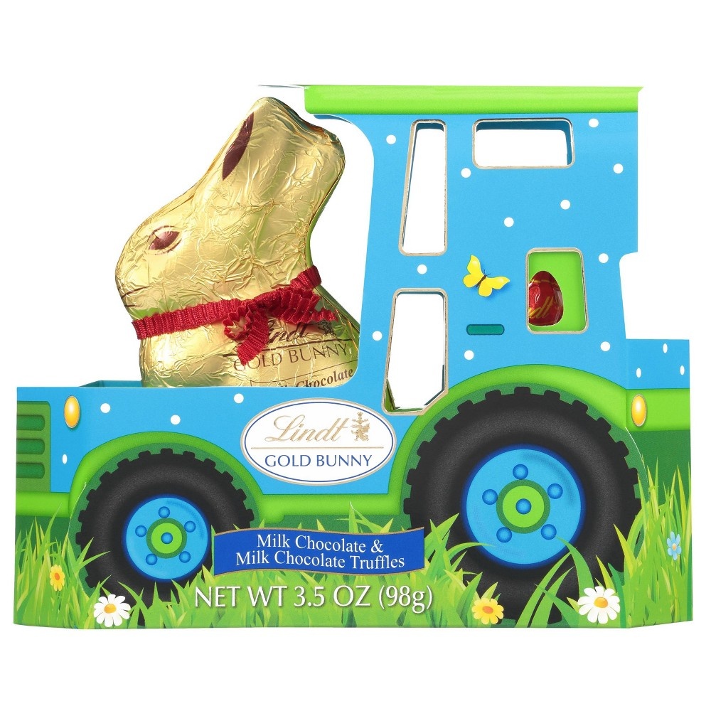 slide 2 of 9, Lindt Easter Tractor Bunny, 3.5 oz