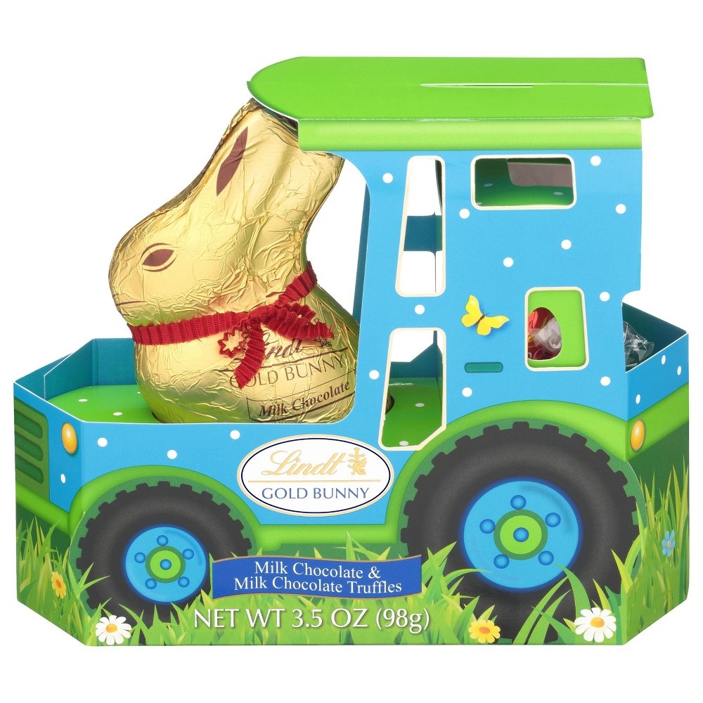 slide 3 of 9, Lindt Easter Tractor Bunny, 3.5 oz