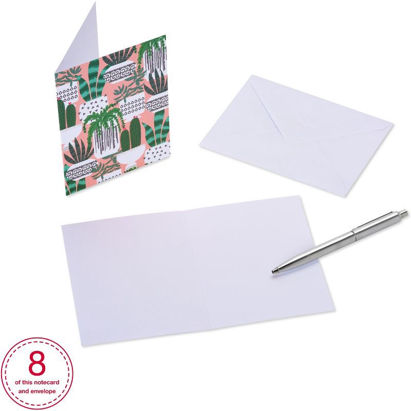 slide 3 of 9, Carlton Cards 50ct Blank Cards with Envelopes Greenery, 50 ct