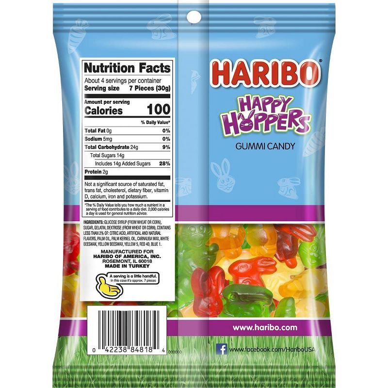 slide 2 of 5, Haribo Easter Happy Hoppers Gummy Candy - 4oz, 4 oz