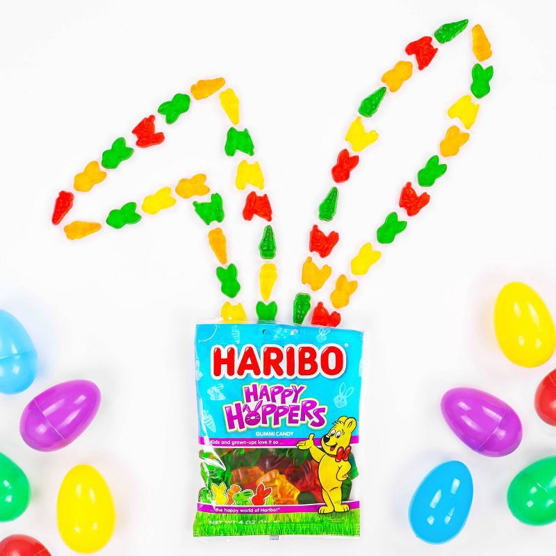 slide 3 of 5, HARIBO Easter Happy Hoppers Gummy Candy - 4oz, 4 oz