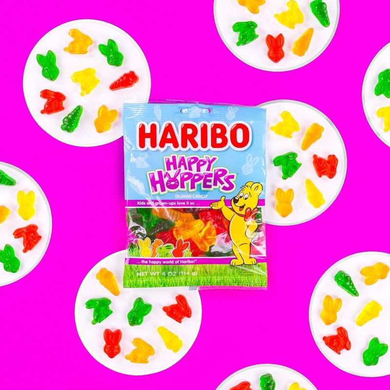 slide 5 of 5, Haribo Easter Happy Hoppers Gummy Candy - 4oz, 4 oz