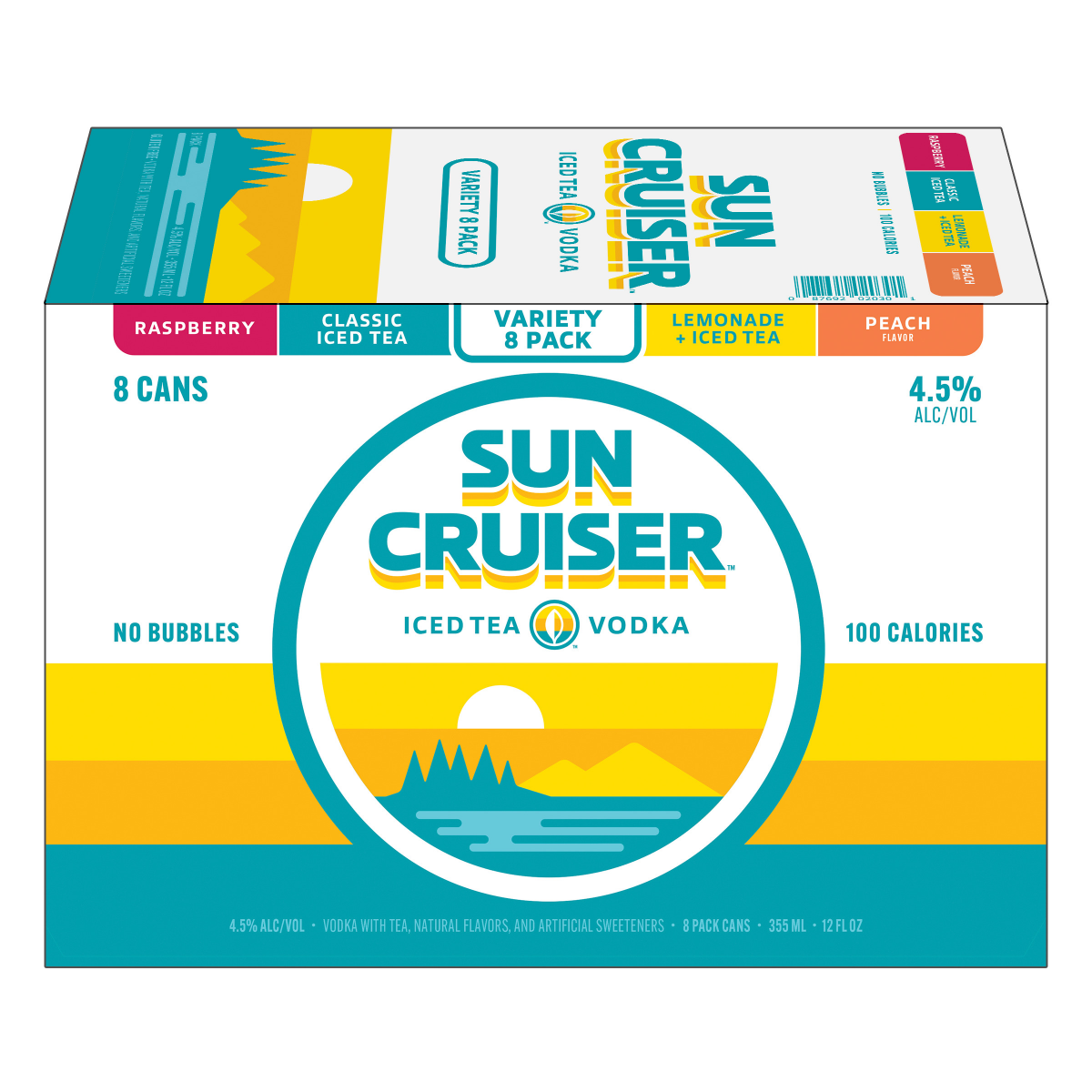 slide 4 of 13, Sun Cruiser Iced Tea Vodka Variety Pack (12 fl. oz. Can, 8pk.), 8 ct; 12 oz