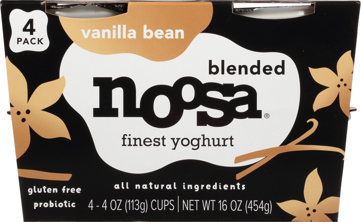 slide 5 of 14, Noosa Blended Vanilla Bean Finest Yoghurt 4 - 4 oz Cups, 4 ct