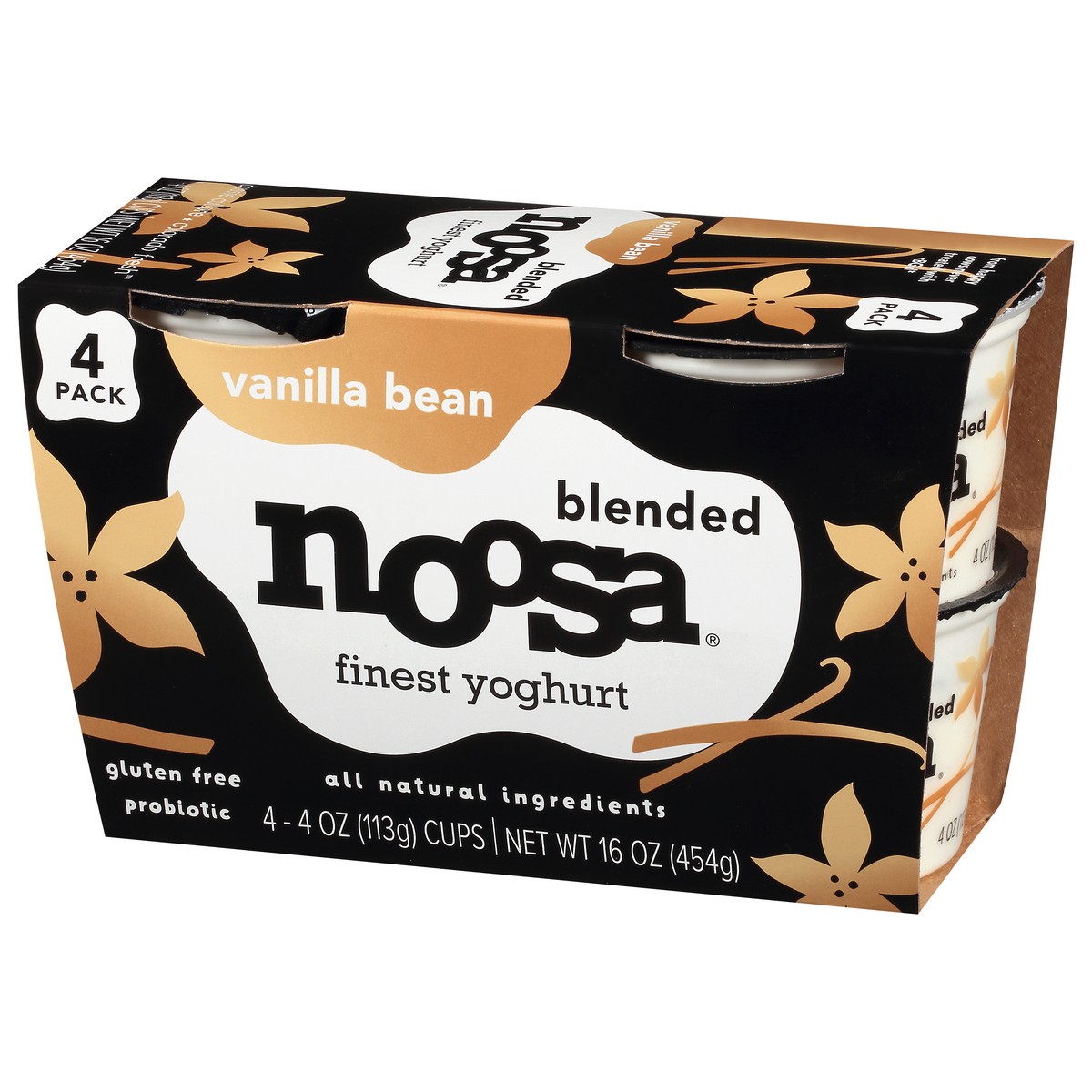 slide 14 of 14, Noosa Blended Vanilla Bean Finest Yoghurt 4 - 4 oz Cups, 4 ct