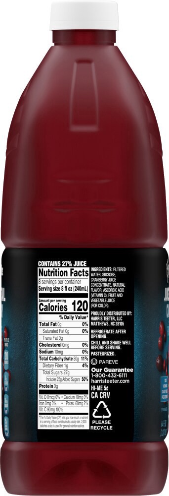slide 4 of 4, Harris Teeter® Cranberry Juice Cocktail, 64 fl oz
