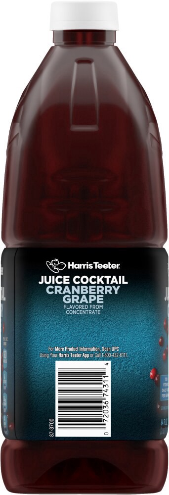 slide 2 of 4, Harris Teeter® Cranberry Grape Juice Cocktail, 64 fl oz