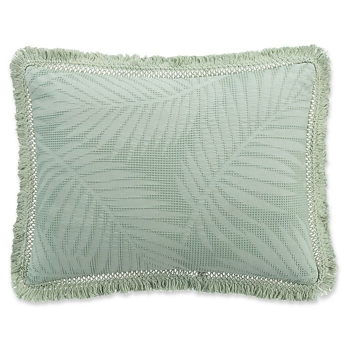 slide 1 of 1, KAS Room Terrell Standard Pillow Sham - Sea Glass, 1 ct