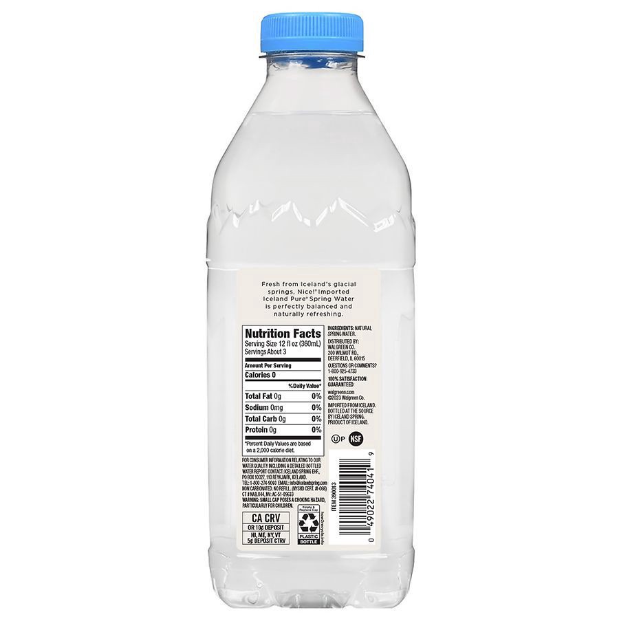 slide 2 of 5, Nice! Premium Iceland Pure Spring Water Bottle - 33.8 fl oz, 33.8 fl oz