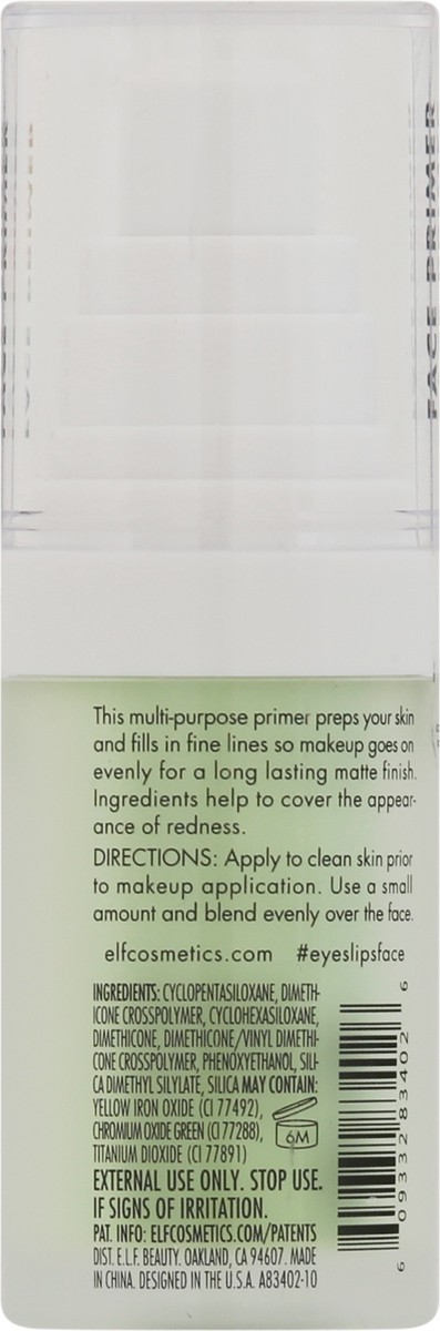 slide 5 of 9, e.l.f. Neutralizing Green 83402 Tone Adjusting Face Primer 0.47 fl oz, 0.47 fl oz