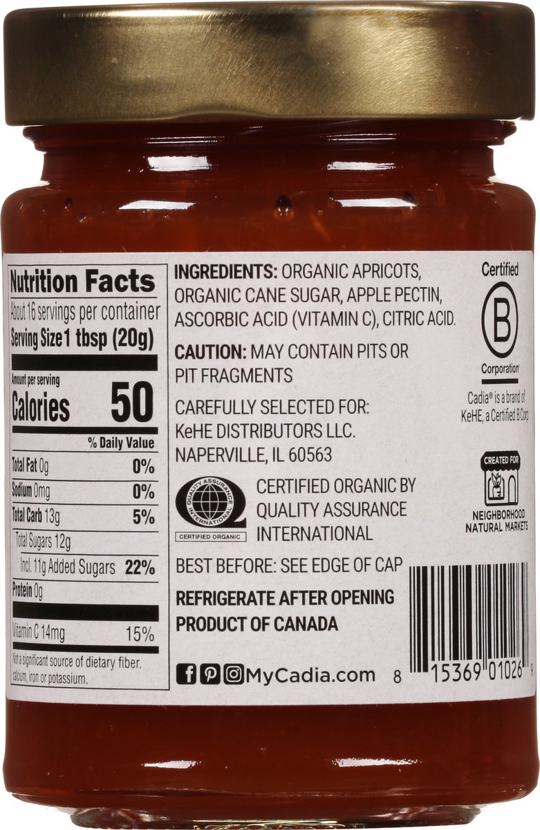 slide 8 of 13, Cadia Organic Apricot Preserves 11 oz, 11 oz