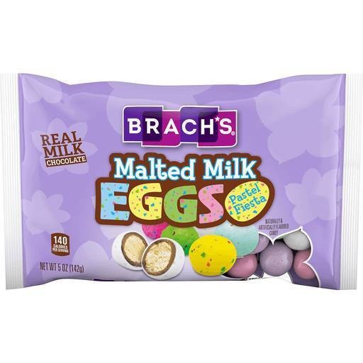 slide 1 of 1, Brach's Brach&#39;s Easter Pastel Malted Milk Eggs, 5 oz