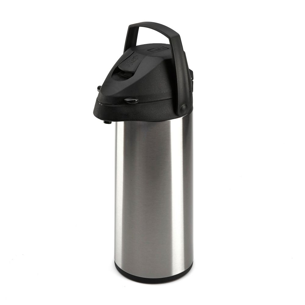 slide 1 of 1, Bialetti Stainless Steel Coffee Pump - Silver/Black, 1.9 liter