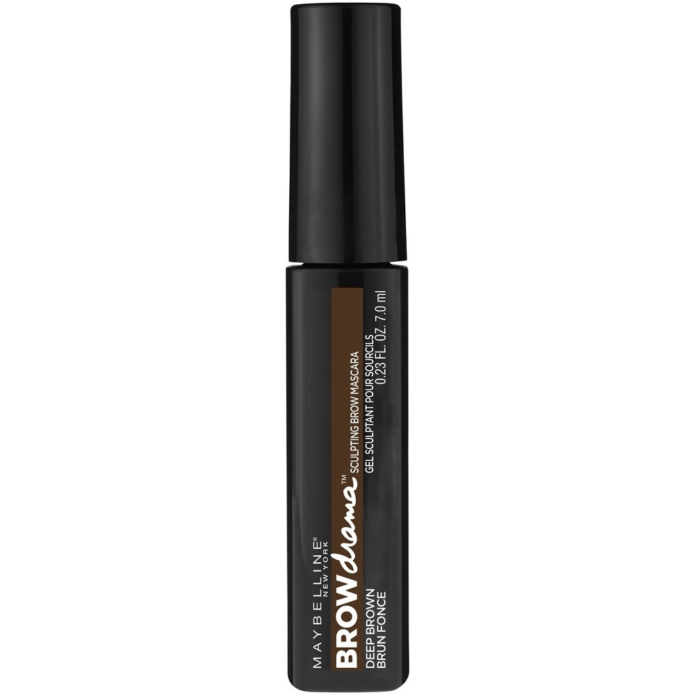 slide 5 of 5, Maybelline Eyestudio Brow Drama Sculpting Brow Mascara 260 Deep Brown, 0.43 oz