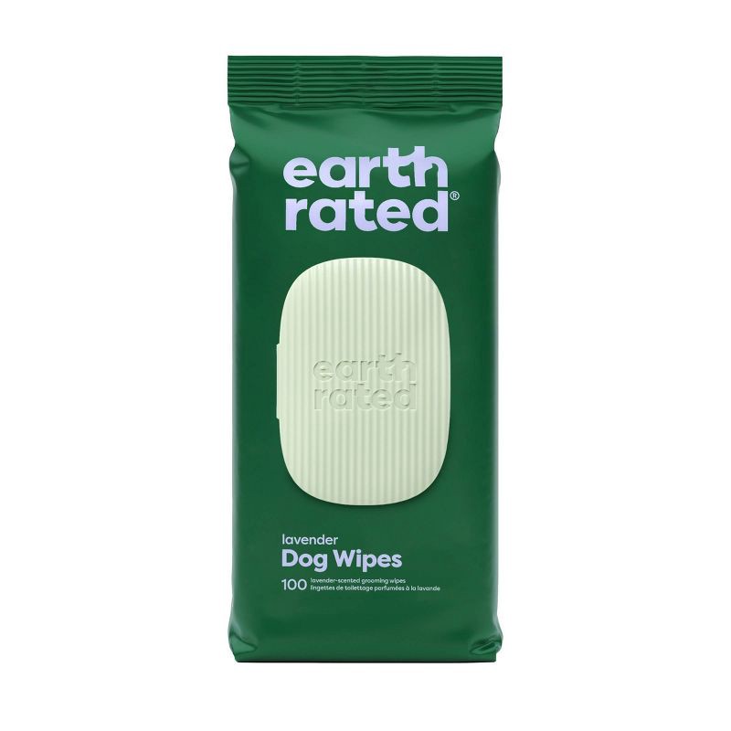 slide 1 of 11, Earth Rated Thick Hypoallergenic Lavender Scented Dog Grooming Wipes - 100ct, 100 ct