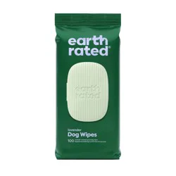Earth Rated Thick Hypoallergenic Lavender Scented Dog Grooming Wipes - 100ct