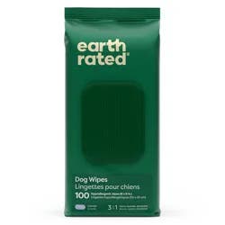 Earth Rated Thick Hypoallergenic Pet Grooming Wipes - Lavender Scent - 100ct