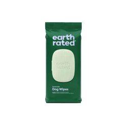 Earth Rated Thick Hypoallergenic Lavender Scented Dog Grooming Wipes - 100ct