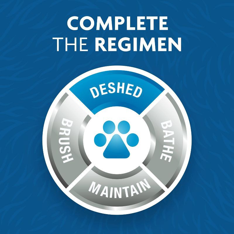 slide 4 of 9, Furminator Undercoat Long Hair Deshedding Tool For Dogs - Blue L, 1 ct