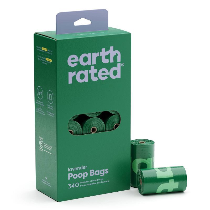 slide 1 of 6, Earth Rated Dog Poop Bags - Lavender - 340ct, 340 ct