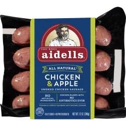 Aidells Fully Cooked Chicken & Apple Smoked Chicken Sausage
