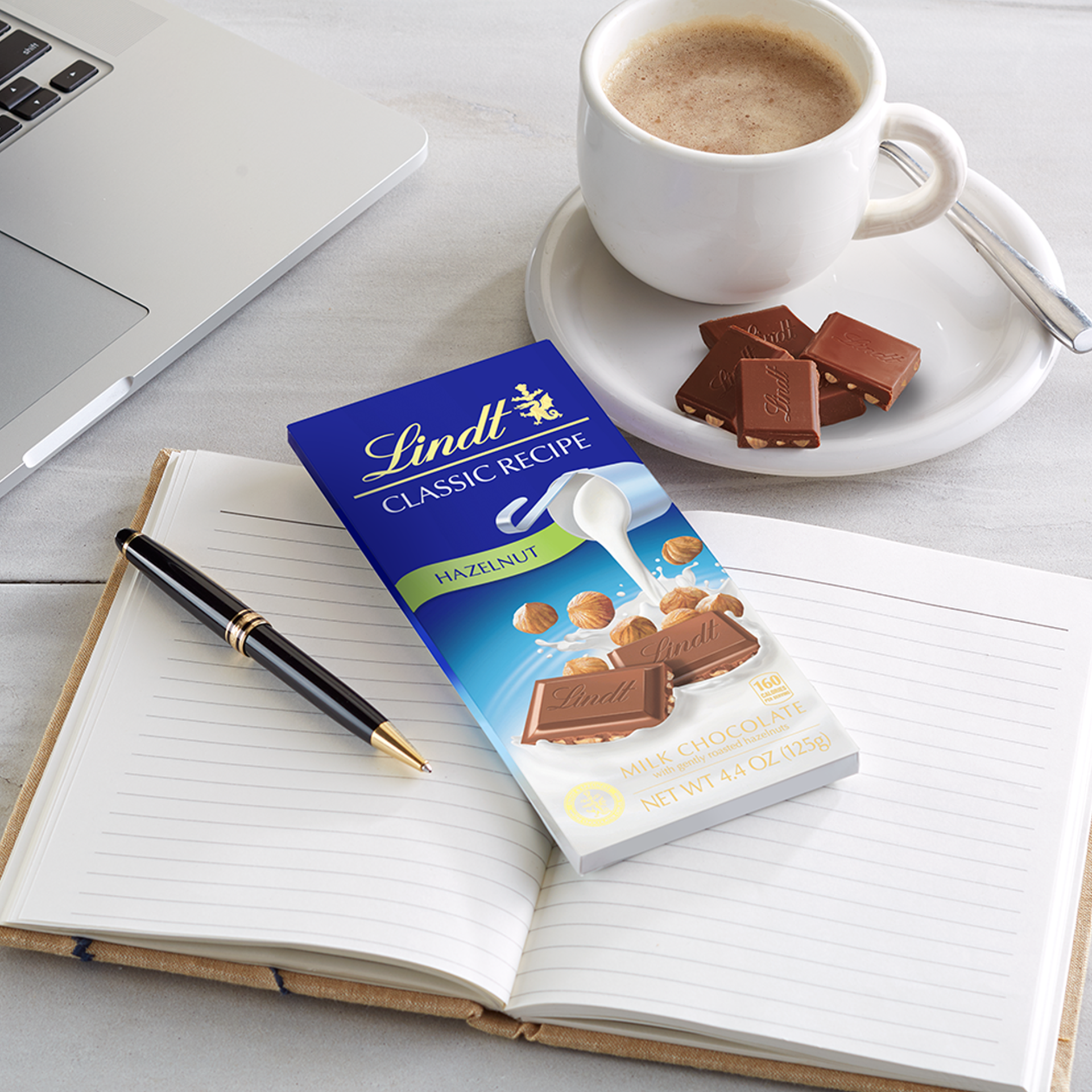 slide 2 of 5, Lindt CLASSIC RECIPE Hazelnut Milk Chocolate Candy Bar, 4.4 oz., 4.4 oz