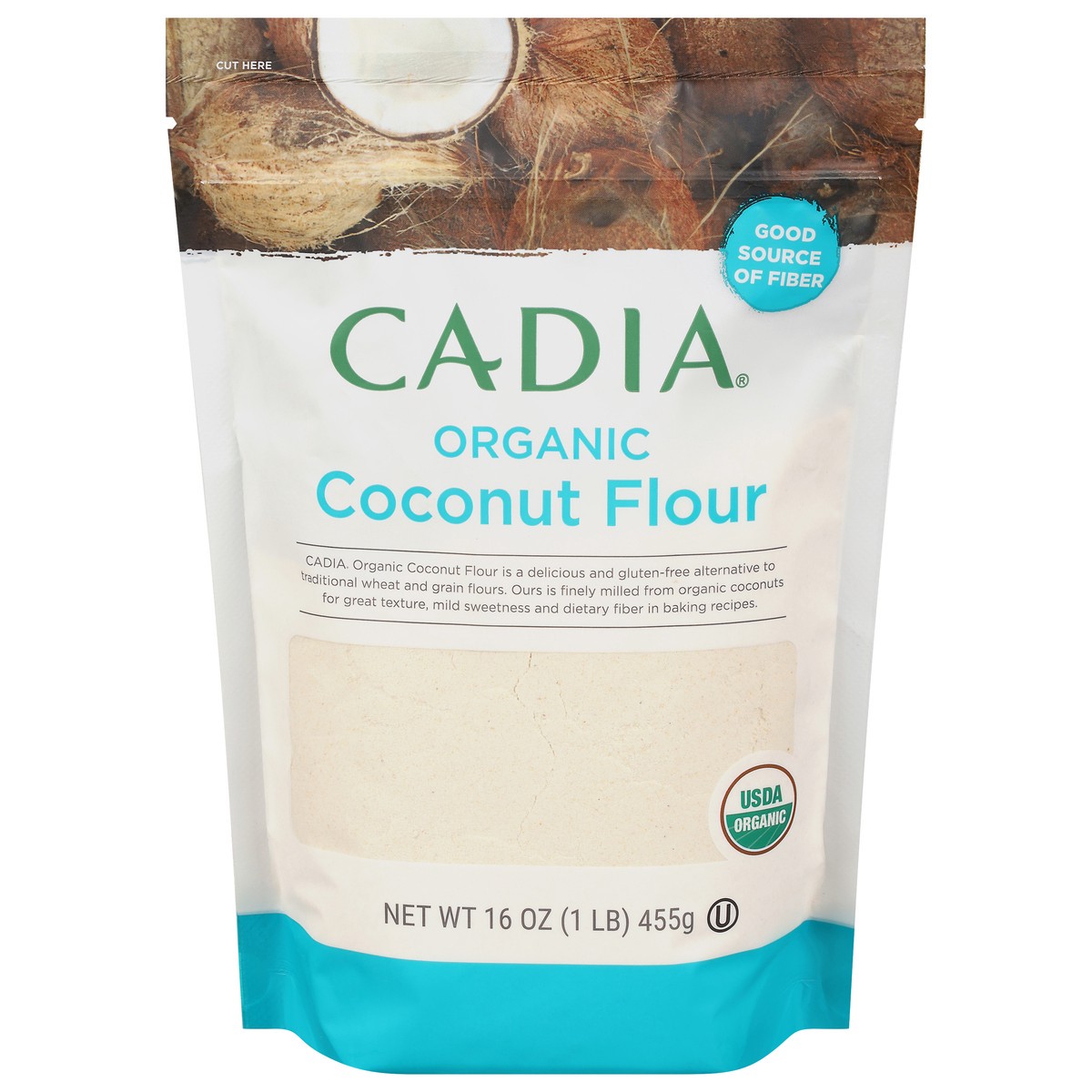slide 1 of 9, Cadia Flour Coconut Org, 16 oz