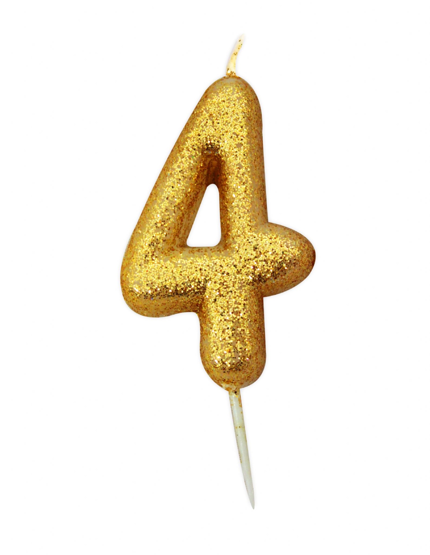 slide 1 of 1, Bakery Crafts Glitter Candle #4 1.75", 1.8 in