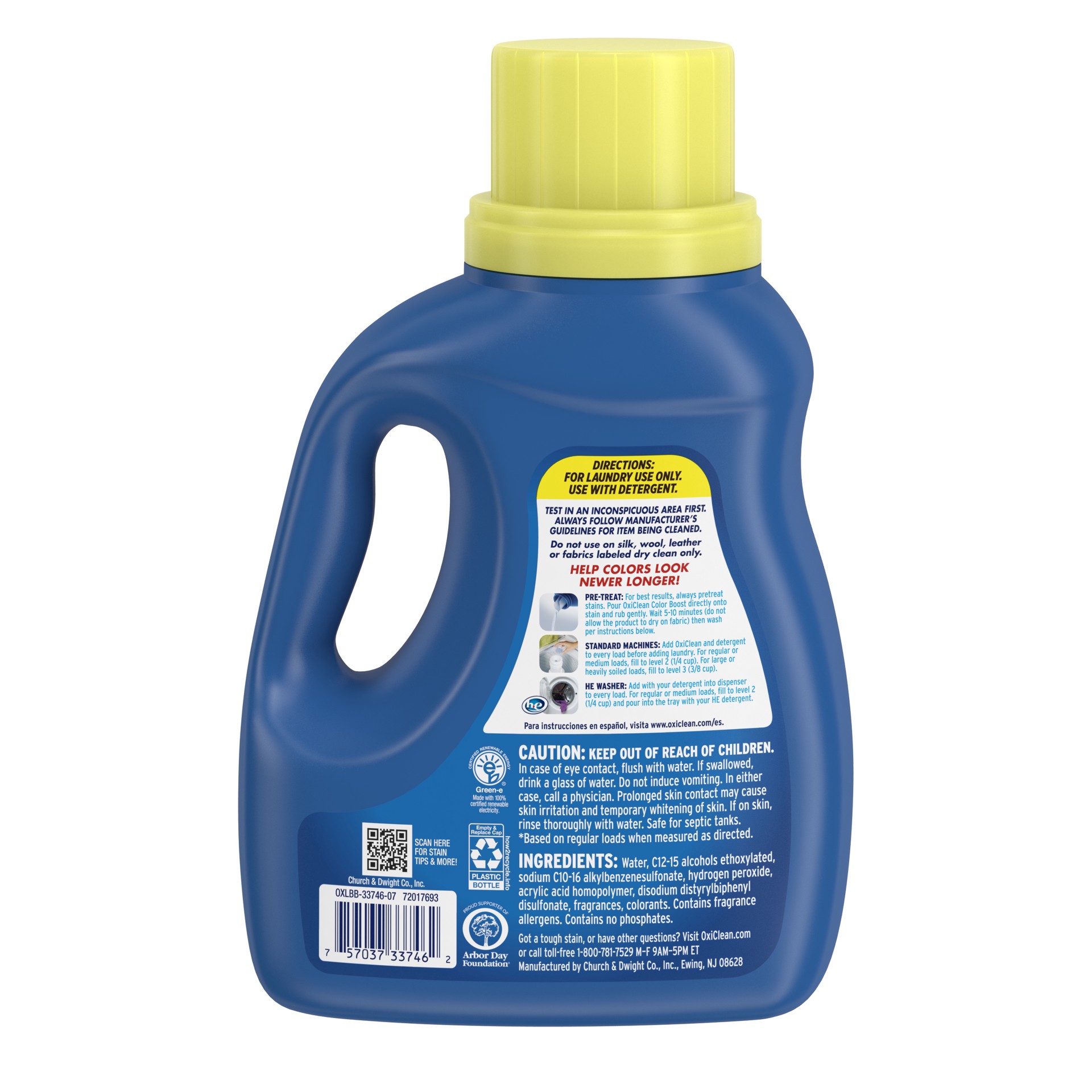 slide 2 of 5, Oxi-Clean Color Boost Color Brightener plus Stain Remover Liquid Fresh Scent 45oz, 45 fl oz