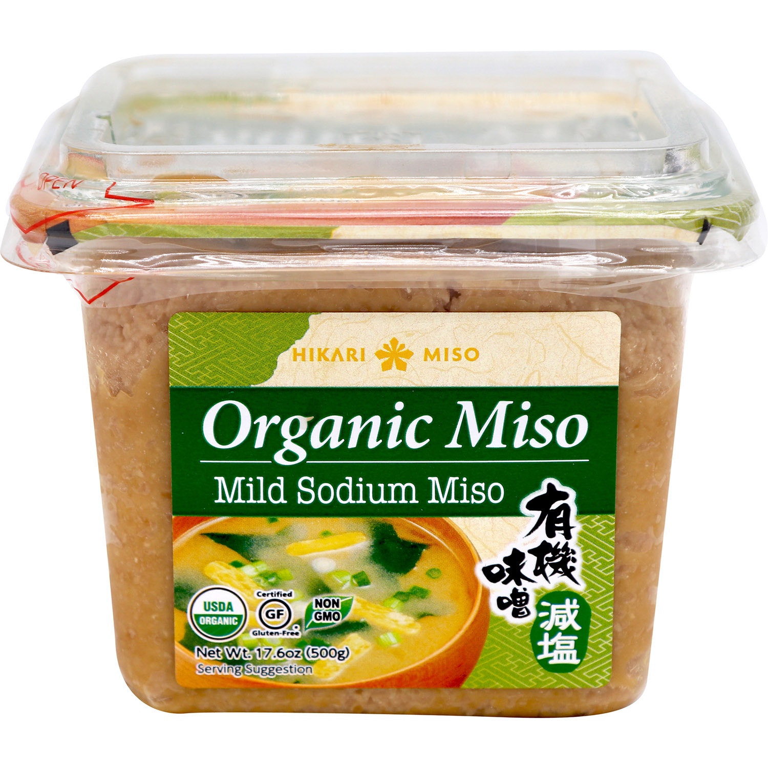 slide 1 of 1, Hikari Organic Miso-Mld Sodium, 17.6 oz