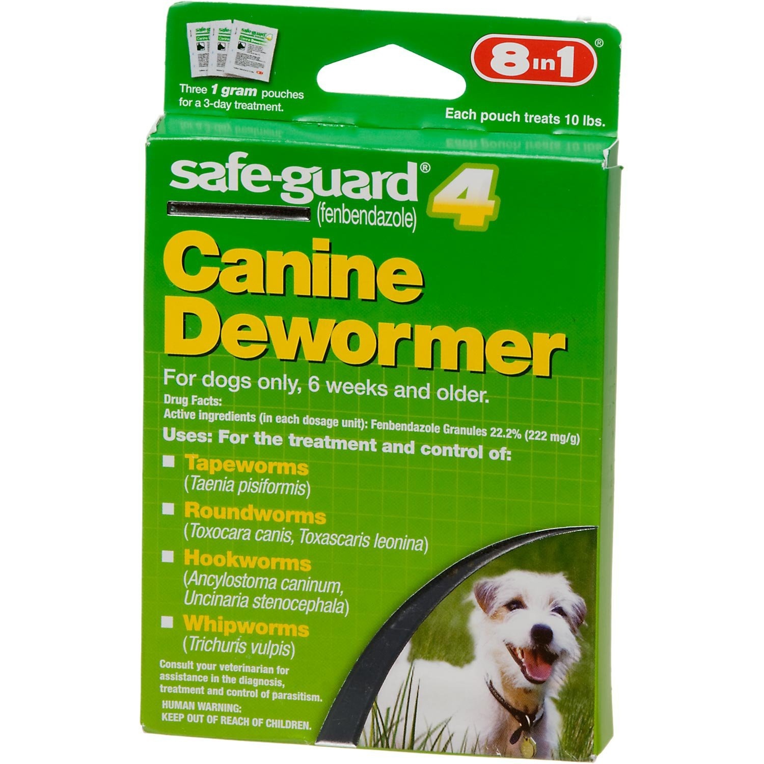 slide 1 of 1, Safeguard 8-in-1 Dewormer for Small Dogs, 4 ct
