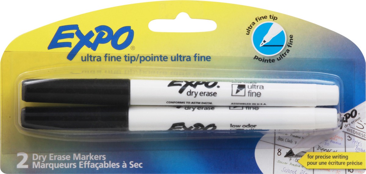 slide 2 of 11, Expo Ultra Fine Tip Dry Erase Markers 2 Markers 2 ea, 2 ct