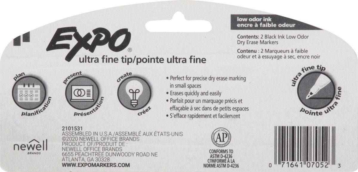 slide 7 of 11, Expo Ultra Fine Tip Dry Erase Markers 2 Markers 2 ea, 2 ct