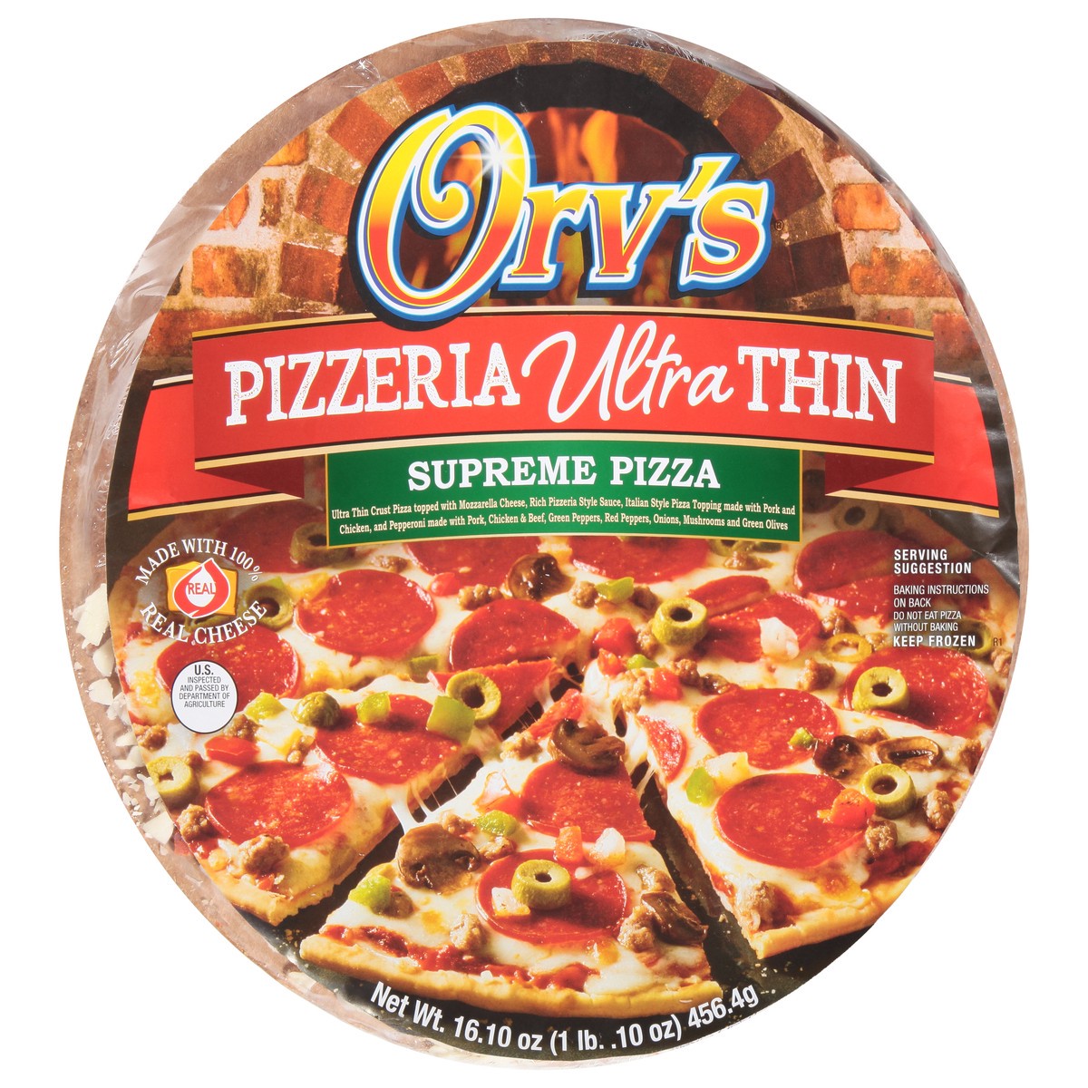 slide 3 of 11, Orv's Ultra Thin Supreme Pizza, 19.5 oz
