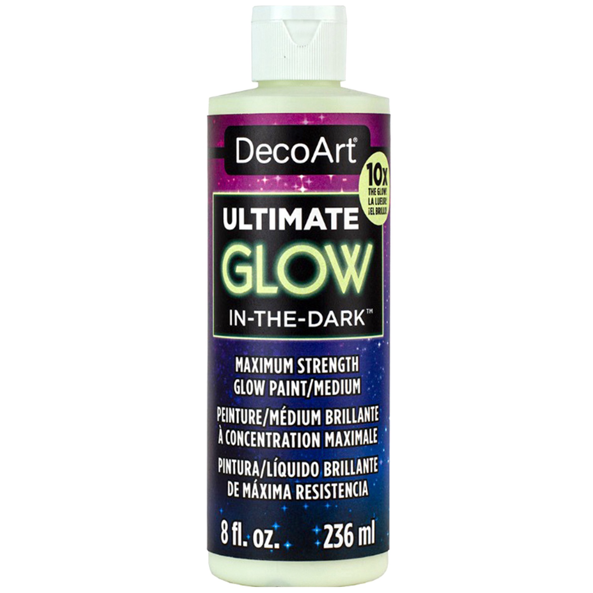 slide 2 of 5, Decoart Ultimate Glow-In-The-Dark Paint, 8 fl oz