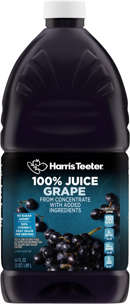 slide 3 of 3, Harris Teeter™ Grape Juice, 64 fl oz