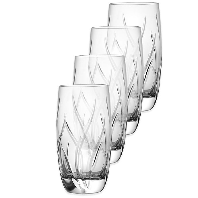 slide 1 of 1, Mikasa Agena Highball Glasses, 4 ct