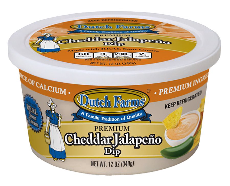 slide 1 of 1, Dutch Farm Cheddar Jalapeno Dip, 12 oz