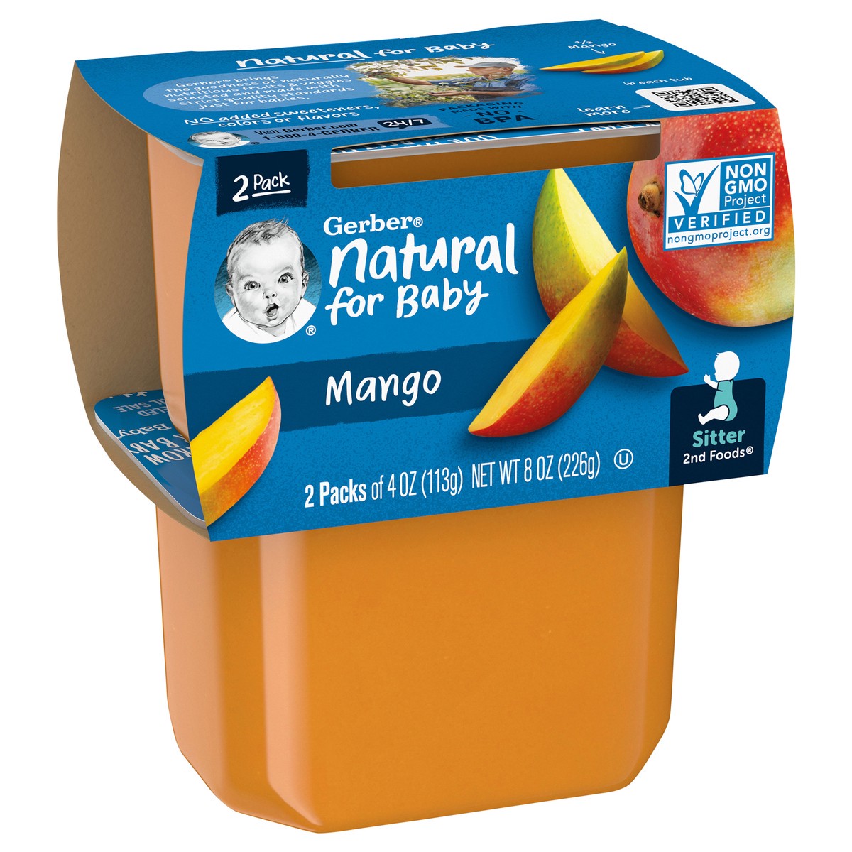 slide 2 of 9, Gerber Mango Baby Food, 2 ct; 4 oz