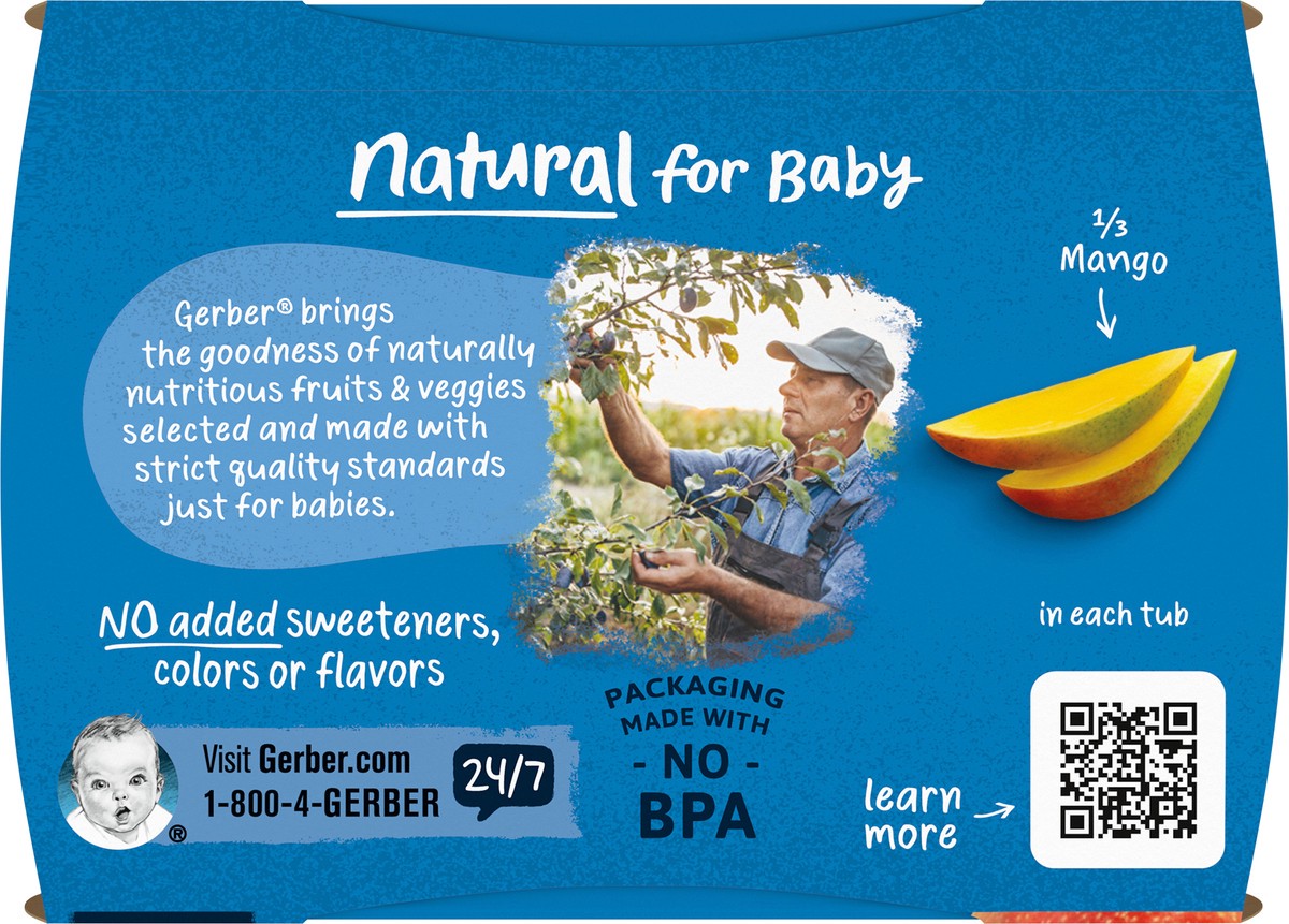 slide 9 of 9, Gerber Mango Baby Food, 2 ct; 4 oz