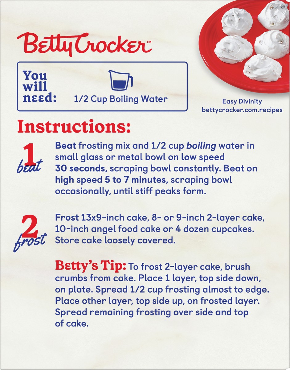 slide 3 of 9, Betty Crocker HomeStyle Fluffy White Frosting Mix, 7.2 oz., 7.2 oz