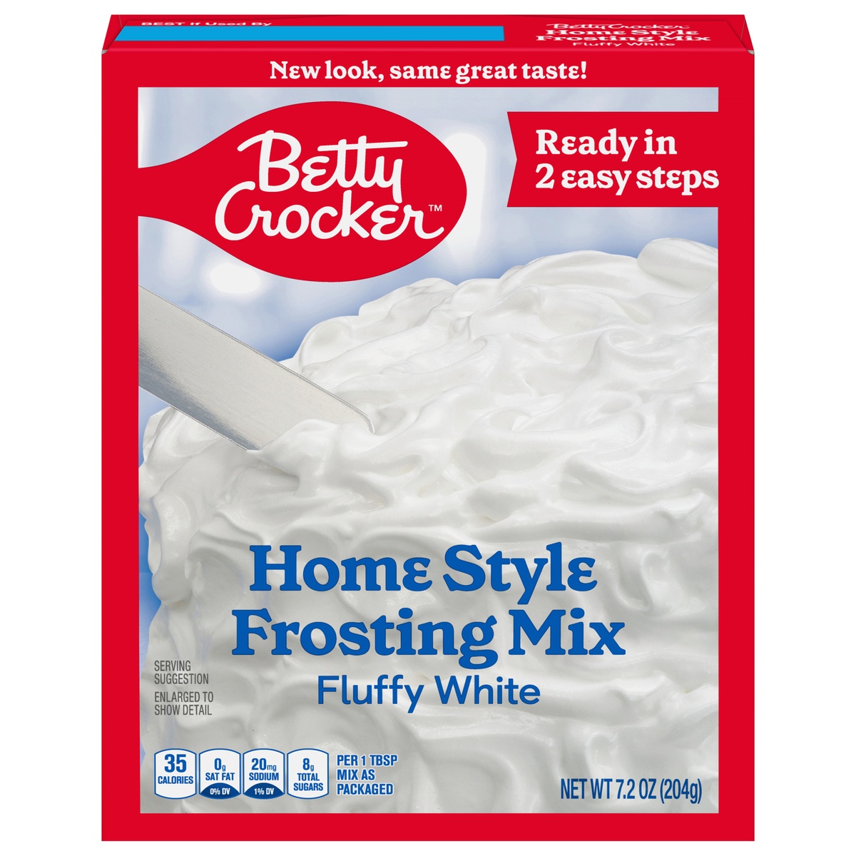 slide 1 of 1, Betty Crocker Fat Free White Frosting Mix,Box, 7.2 oz