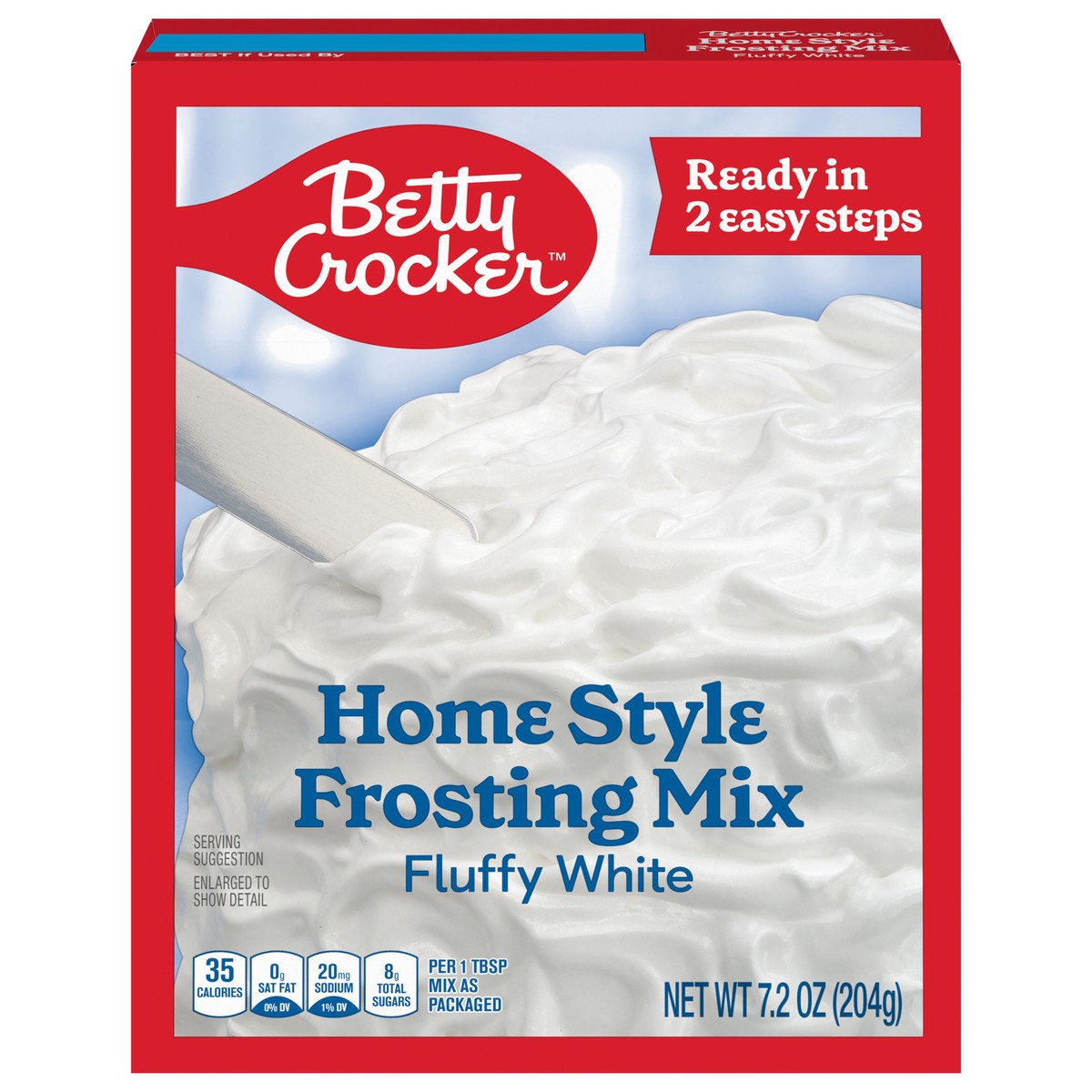 slide 1 of 9, Betty Crocker HomeStyle Fluffy White Frosting Mix, 7.2 oz., 7.2 oz